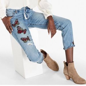 Lucky Jeans - Light Wash with Butterfly Patches